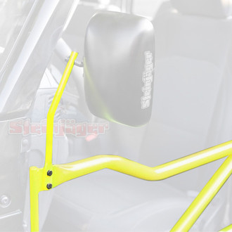 Steinjager® - Neon Yellow Driver and Passenger Side Mirror Kit for Front Tubular doors