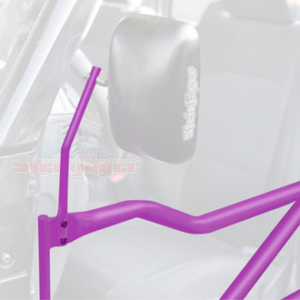 Steinjager® - Hot Pink Driver and Passenger Side Mirror Kit for Front Tubular doors