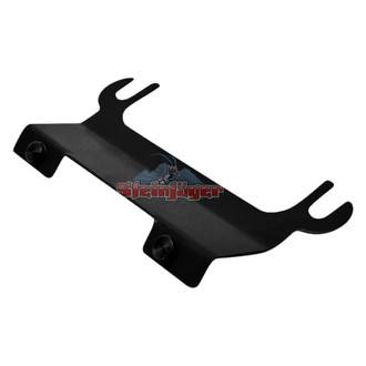 Steinjager® - Black License Plate Relocation Kit for Tube Bumper with Hawse Fairlead