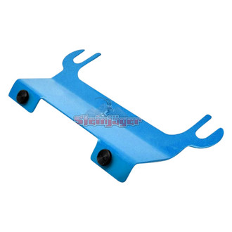 Steinjager® - Playboy Blue License Plate Relocation Kit for Tube Bumper with Hawse Fairlead