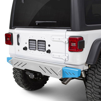 Steinjager® - Cap Style Playboy Blue Rear Bumper End Caps