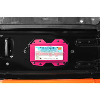 Steinjager® - Hot Pink Rear License Plate Relocation Kit