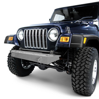 Steinjager® - Cap Style Mid Width Gray Hammertone Front HD Bumper