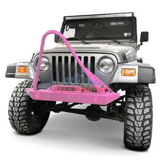 Steinjager® - Stubby Pinky Front Winch HD Bumper with Stinger