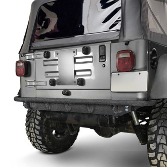 Steinjager® - Mid Width Texturized Black Rear Pre-Runner Bumper