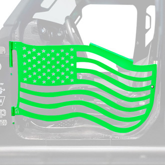 Steinjager® - Premium American Flag Style Neon Green Front Trail Door Kit