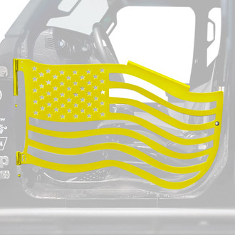 Steinjager® - Premium American Flag Style Neon Yellow Front Trail Door Kit