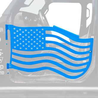 Steinjager® - Premium American Flag Style Playboy Blue Front Trail Door Kit