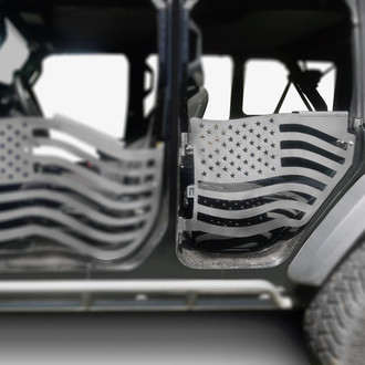 Steinjager® - Premium American Flag Style Bare Rear Trail Door Kit