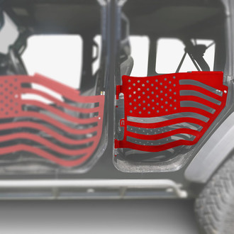 Steinjager® - Premium American Flag Style Red Baron Rear Trail Door Kit