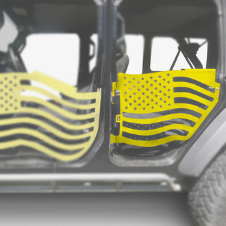 Steinjager® - Premium American Flag Style Lemon Peel Rear Trail Door Kit