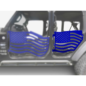 Steinjager® - Premium American Flag Style Southwest Blue Rear Trail Door Kit