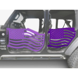 Steinjager® - Premium American Flag Style Sinbad Purple Rear Trail Door Kit