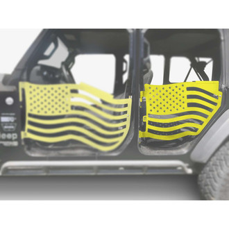 Steinjager® - Premium American Flag Style Neon Yellow Rear Trail Door Kit