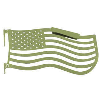 Steinjager® - Premium American Flag Style Locas Green Front Trail Door Kit