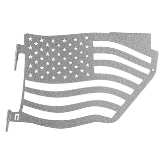 Steinjager® - Premium American Flag Style Gray Hammertone Rear Trail Door Kit