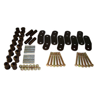 Steinjager® - 0.75" Greasable Front and Rear Lifted Leaf Springs Shackle Kit