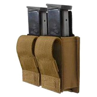 Steinjager® - MOLLE Coyote Brown Double Pistol Magazine Pouch with Insert