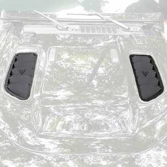 Steinjager® - Black Powder Coated Hood Vent Kit