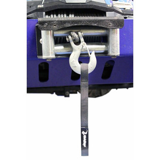 Steinjager® - Gray Gray Winch Hook Strap to fit Jeep JL and JLU Wrangler. Made in the USA.