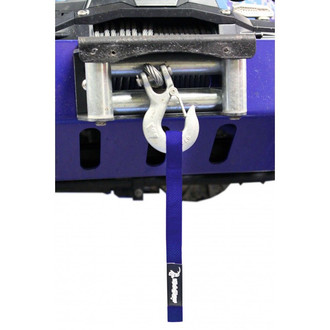 Steinjager® - Blue Blue Winch Hook Strap to fit Jeep JL Wrangler. Made in the USA.
