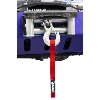 Steinjager® - Red Red Winch Hook Strap to fit Jeep JL Wrangler. Made in the USA.