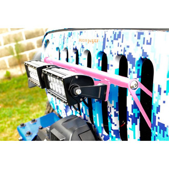 Steinjager® - External Grille Mounted Cree 8" 2x36W Rectangular Pinky Housing Combo Spot/Flood Beam LED Lights and Brackets