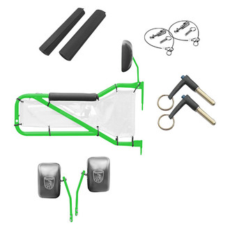 Steinjager® - Neon Green Front Tube Door Kit with White Mesh