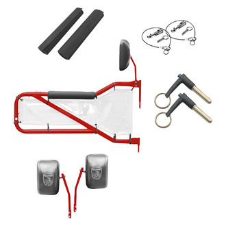 Steinjager® - Red Baron Front Tube Door Kit with White Mesh