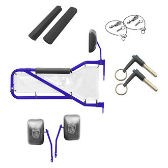 Steinjager® - Southwest Blue Front Tube Door Kit with White Mesh