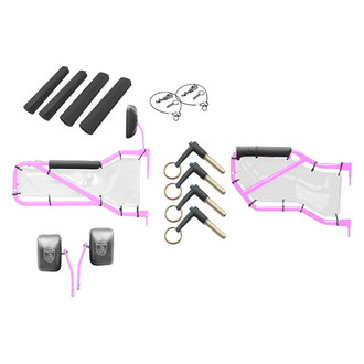 Steinjager® - Pinky Front and Rear Tube Door Kit with White Mesh