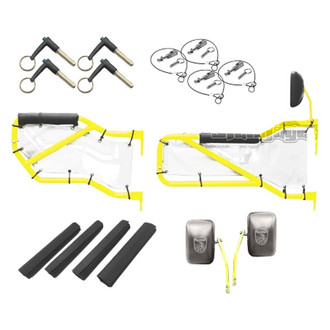 Steinjager® - Lemon Peel Front and Rear Tube Door Kit with White Mesh