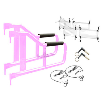 Steinjager® - Pinky Front Tube Door Kit with White Mesh