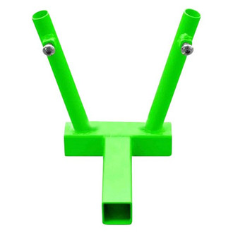 Steinjager® - Neon Green Hitch Mounted Dual Flag Holder Kit