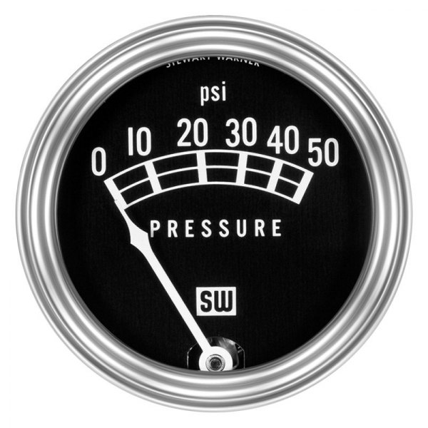 Stewart Warner® - Standard Series 2-1/32" Oil Pressure Gauge