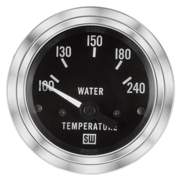 Stewart Warner® - Deluxe Series 2-1/16" Electrical Water Temperature Gauge, 100-240 F