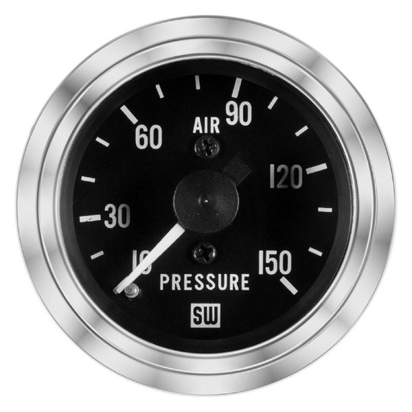 Stewart Warner® - Deluxe Series 2-1/16" Mechanical Dual Air Pressure Gauge, 10-150 PSI