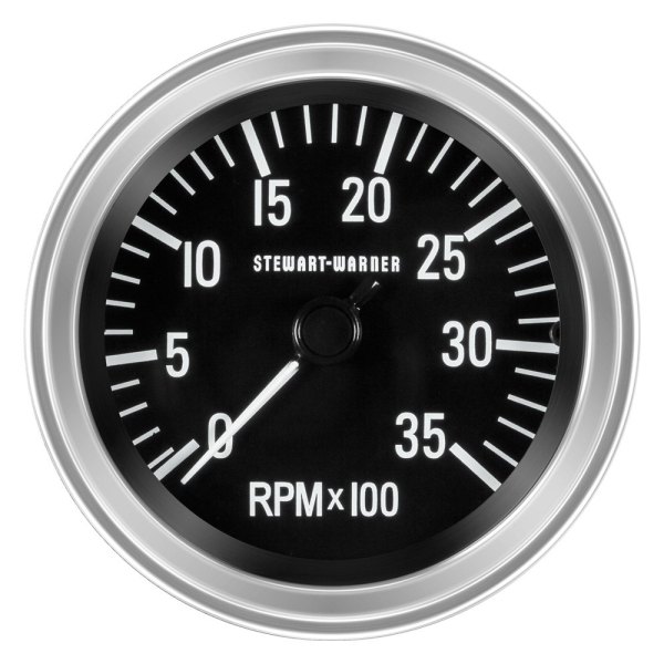 Stewart Warner® - Deluxe Series 3-3/8" Mechanical Tachometer, 3500 RPM