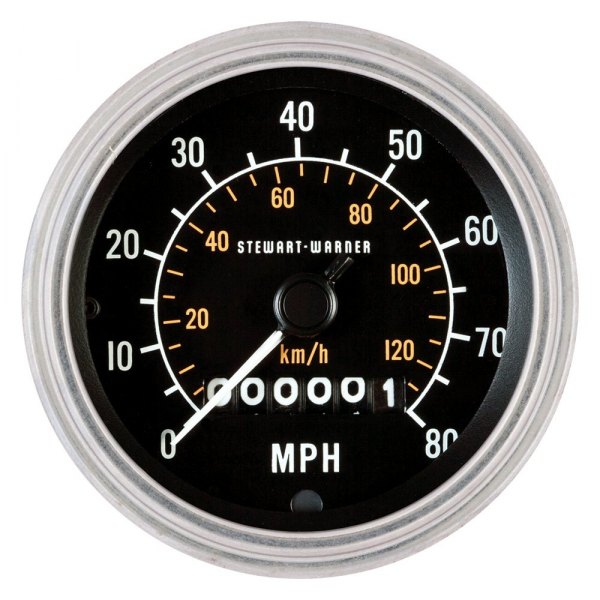 Stewart Warner® - Deluxe Series 3-3/8" Mechanical Mechanical Speedometer