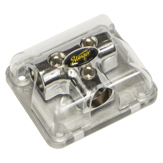 Stinger® - Shoc-Krome Plated 2-Position Power Distribution Block (3 x 0/1 AWG In, 3 x 0/1 AWG Out)