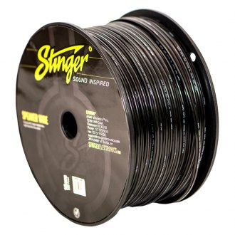 Stinger Pro Series 12 AWG 2-Way 500' Black Stranded GPT Speaker Wire 