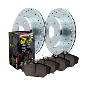 StopTech® - Select Sport Drilled and Slotted 1-Piece Front Brake Kit