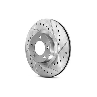 StopTech® 227.42077L - Select Sport Drilled and Slotted 1-Piece Rear Driver Side Brake Rotor