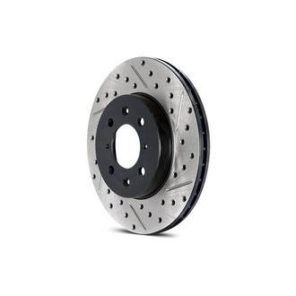 StopTech® - Sport Drilled and Slotted 1-Piece Front Driver Side Brake Rotor