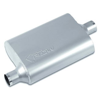Street Flow® - Aluminized Steel Oval 2 Chamber Exhaust Muffler