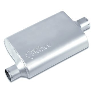 Street Flow® - Aluminized Steel Oval 2 Chamber Exhaust Muffler