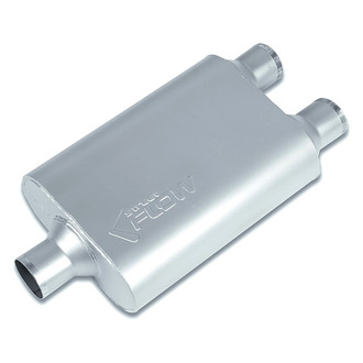 Street Flow® - Aluminized Steel Oval 2 Chamber Exhaust Muffler