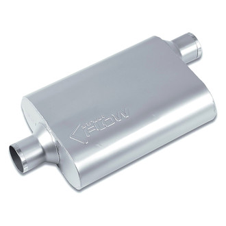 Street Flow® - Aluminized Steel Oval 2 Chamber Exhaust Muffler