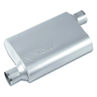 Street Flow® - Aluminized Steel Oval 2 Chamber Exhaust Muffler