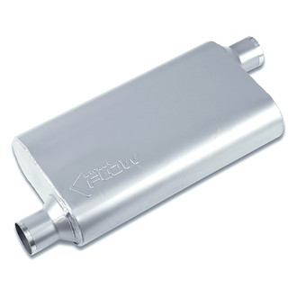 Street Flow® - Aluminized Steel Oval 3 Chamber Exhaust Muffler